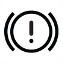 Symbole montrant, en contour, un cercle, entre parenthèses, à l’intérieur duquel figure un point d’exclamation.